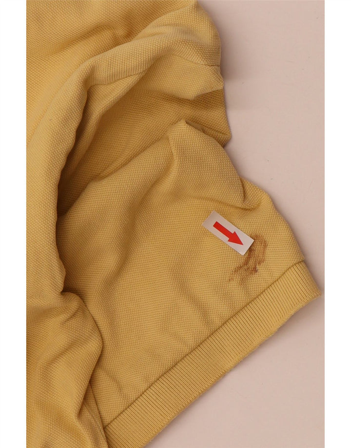 Polo Asics Hombre Grande Algodón Amarillo