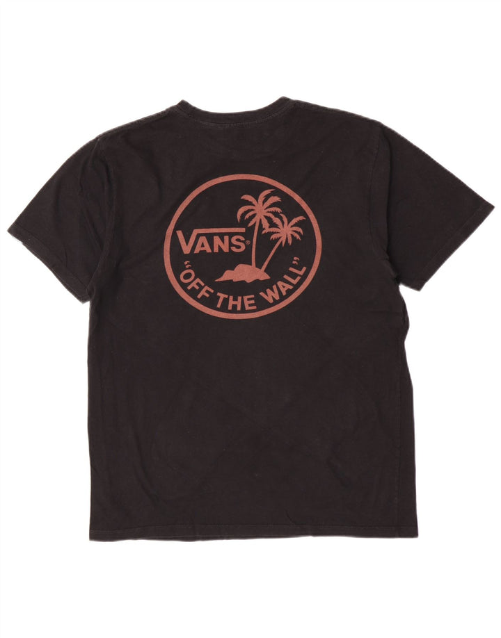 Vans - Camiseta gráfica para hombre, talla mediana, algodón negro