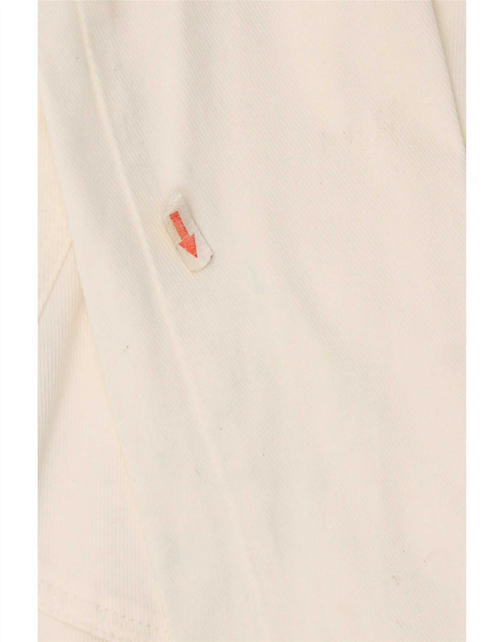 Armani Jeans Chaqueta Blazer de 3 Botones para Mujer UK 10 Small White Cotton