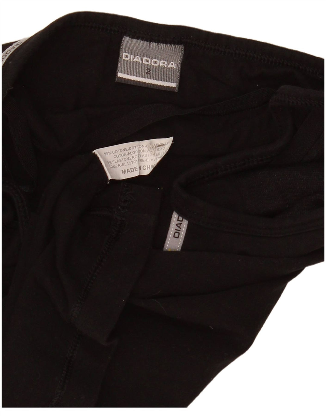Diadora Cami Top para mujer US 2 XS Algodón negro