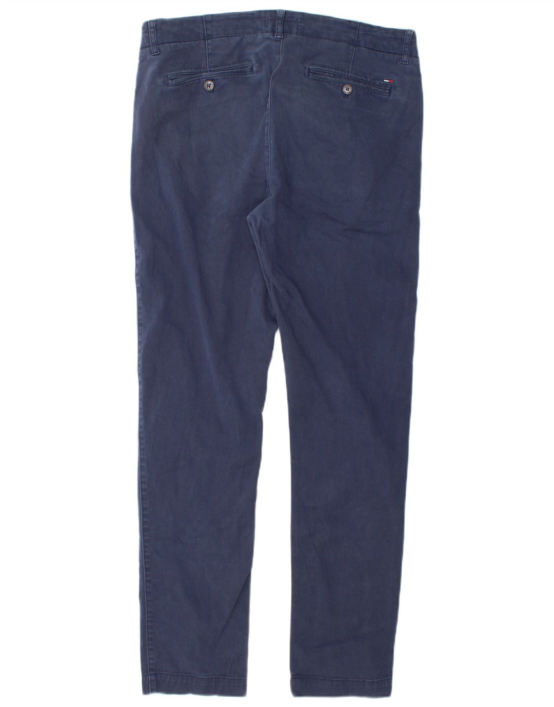 TOMMY HILFIGER Pantalón chino ajustado para hombre W32 L30 Algodón azul marino