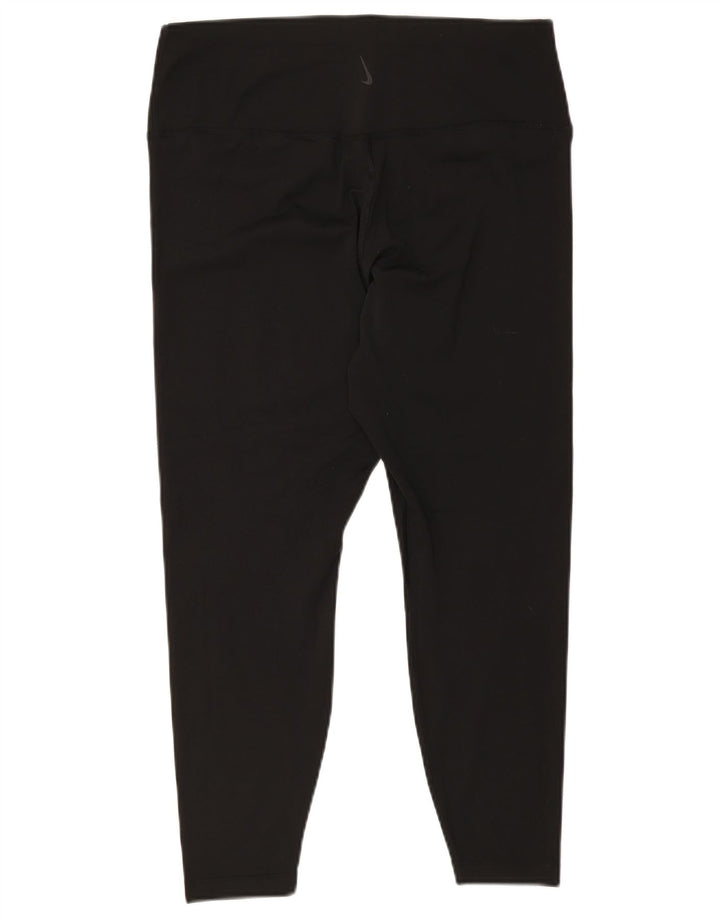 Nike - Leggings cortos para mujer Dri Fit UK 40 XL Poliéster negro