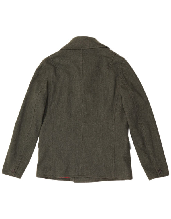 Chaquetón para hombre Liu Jo UK 40 Lana de espiga verde grande