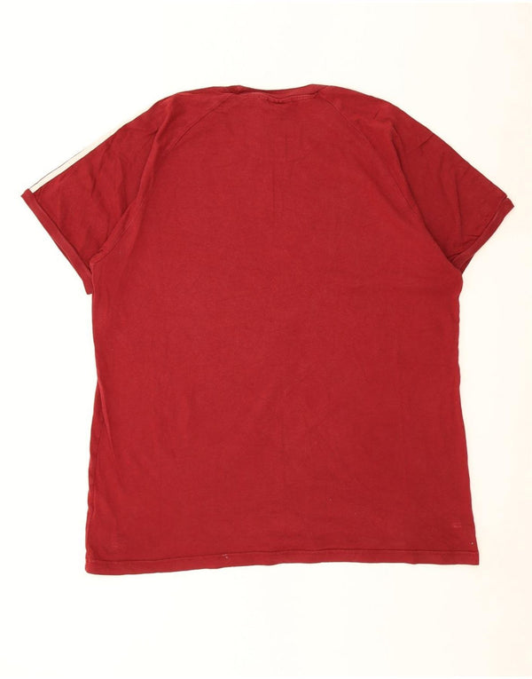 Adidas Camiseta Hombre Top XL Rojo Algodón