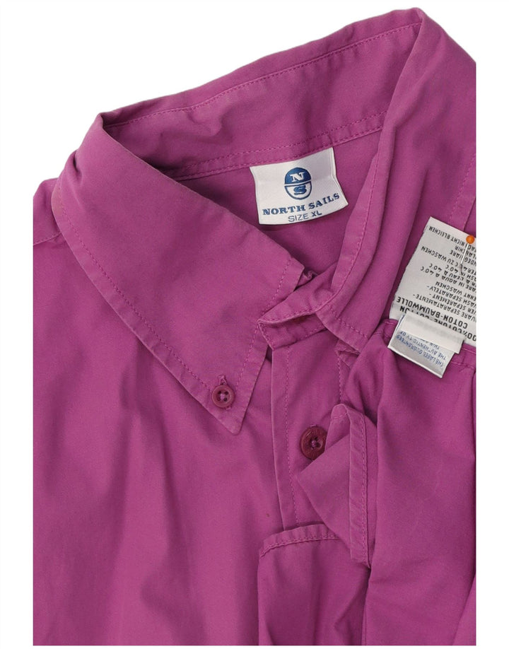 NORTH SAILS Camisa Hombre XL Algodón Morado