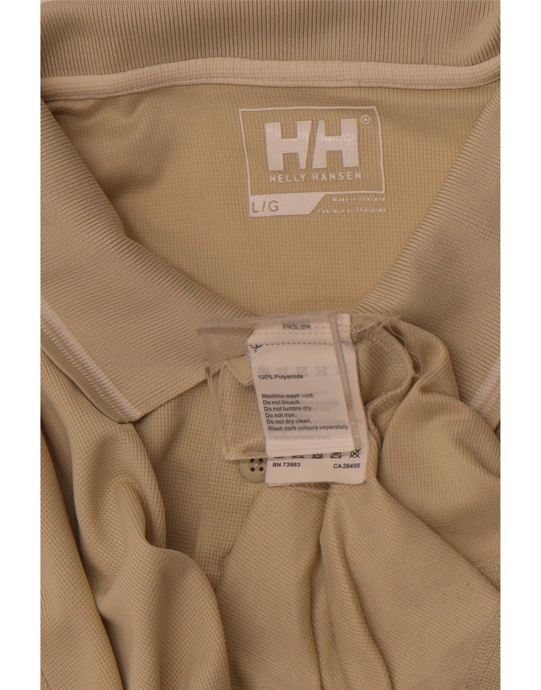 HELLY HANSEN Polo para hombre Large Beige Poliamida