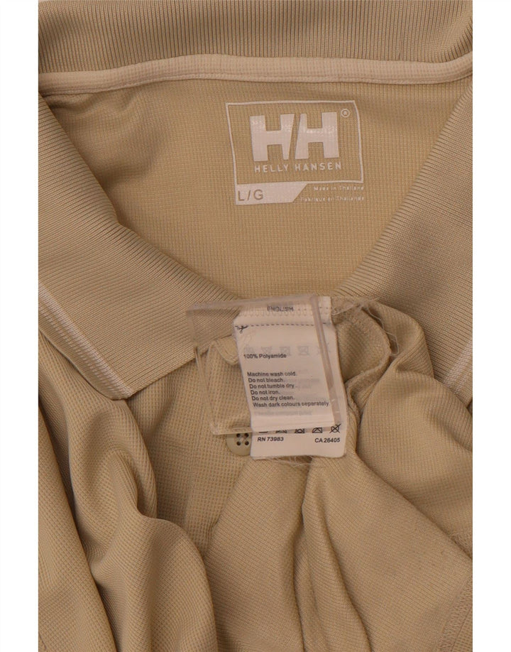 HELLY HANSEN Polo para hombre Large Beige Poliamida