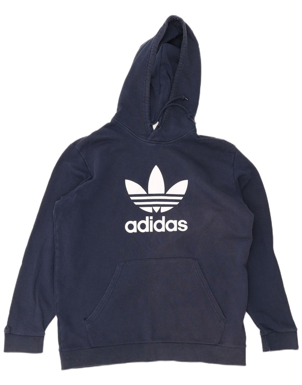 Adidas Hombre Graphic Sudadera con capucha Jumper XL Azul Marino Algodón