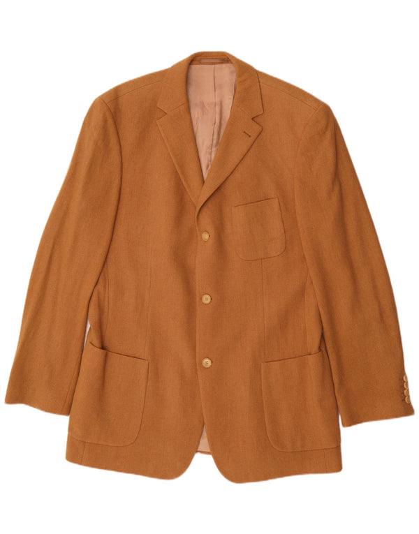 Hugo Boss Chaqueta tipo blazer de 3 botones para hombre UK 42 XL Lana beige
