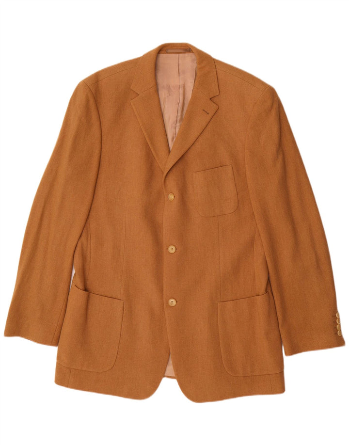 Hugo Boss Chaqueta tipo blazer de 3 botones para hombre UK 42 XL Lana beige