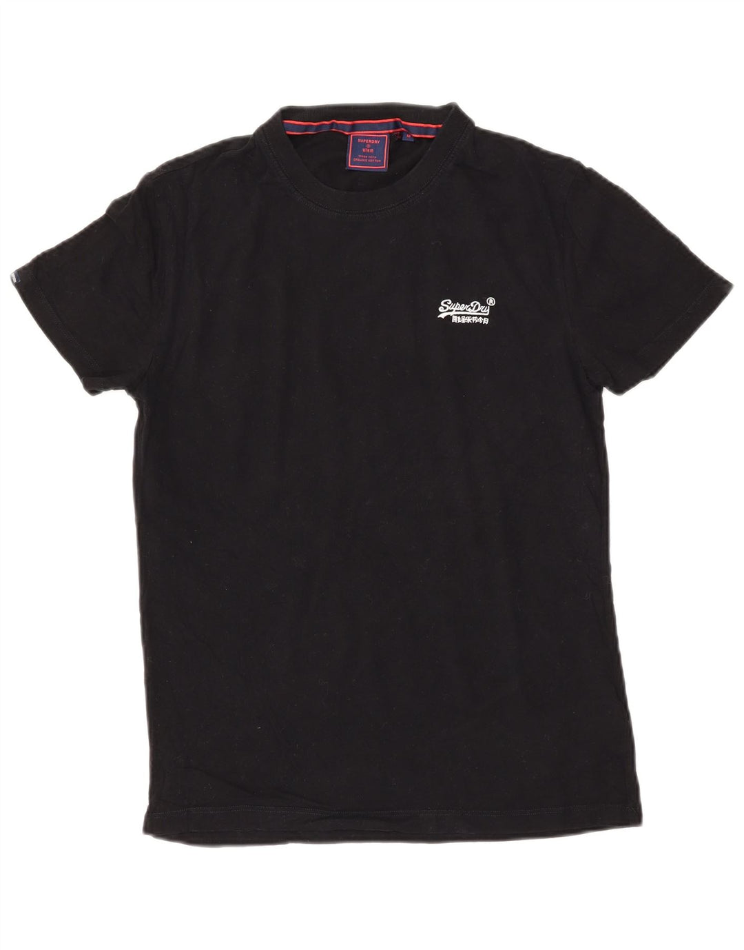 Superdry Camiseta para hombre Top Medium Black Cotton