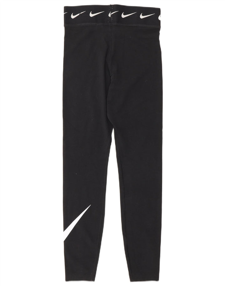 Nike Leggings gráficos para mujer UK 10 Small Algodón negro