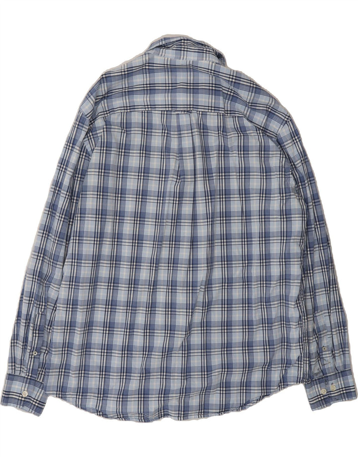 IZOD Mens Shirt Large Blue Check Cotton Vintage Izod and Second-Hand Izod from Messina Hembry 