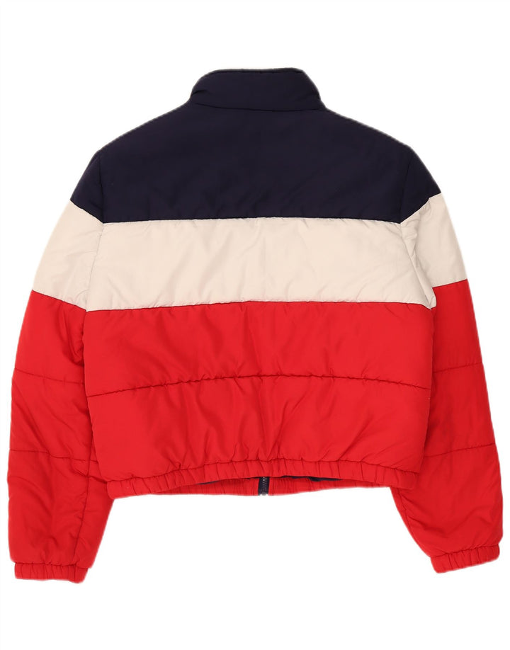 Fila Chaqueta acolchada corta para mujer Reino Unido 46 Grande Multicolor Colorblock
