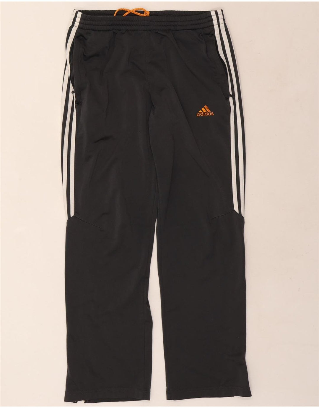Adidas Pantalones de chándal para hombre UK 36/38 Small Negro Poliéster