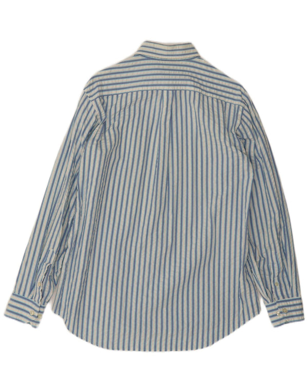 Camisa para hombre Best Company de algodón a rayas azules grandes