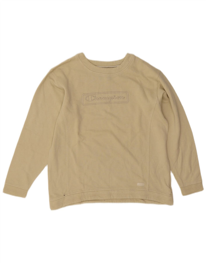 Champion Sudadera de gran tamaño con estampado gráfico para mujer UK 10 Small Green