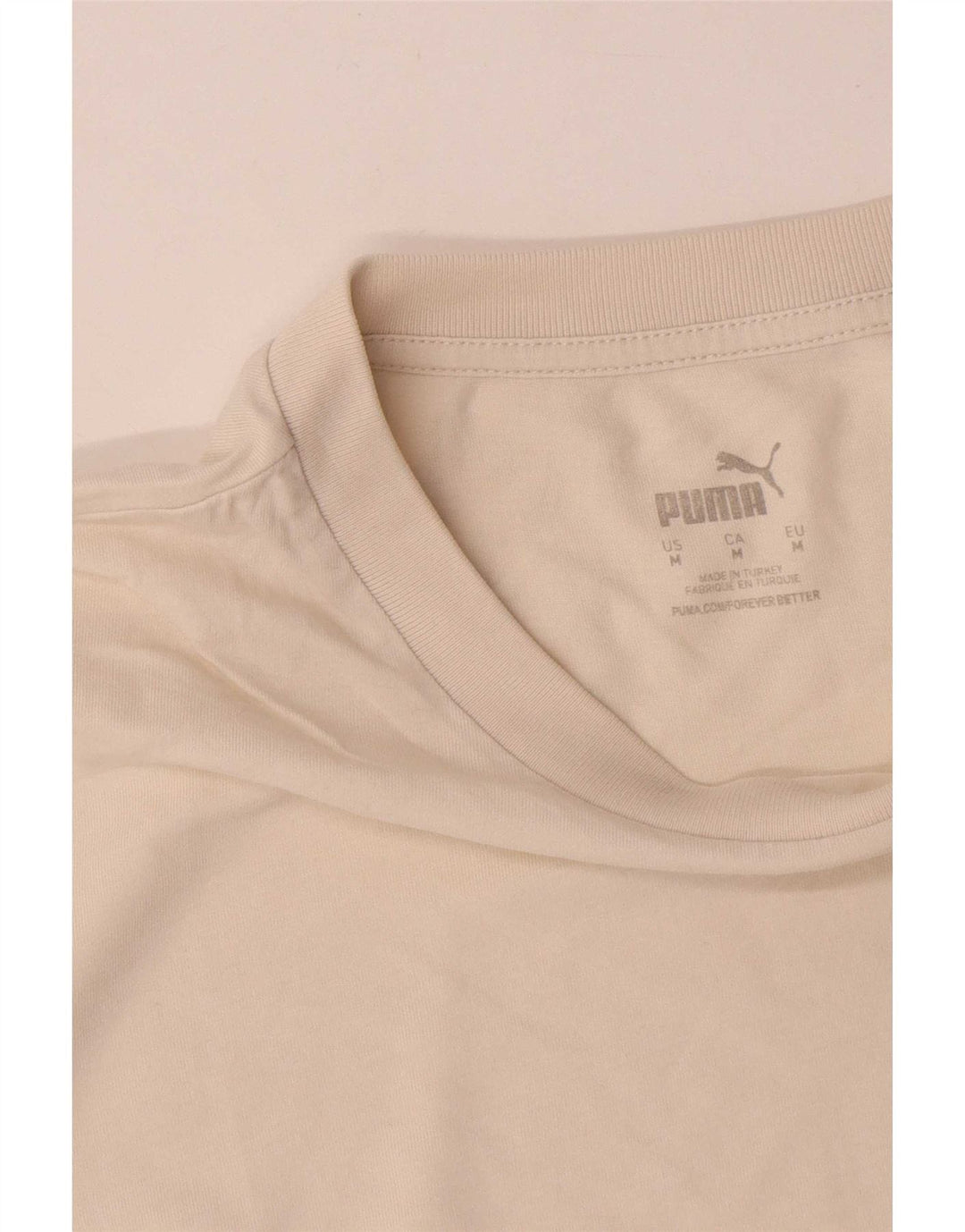 Camiseta Puma Hombre Top Medium Off White Algodón
