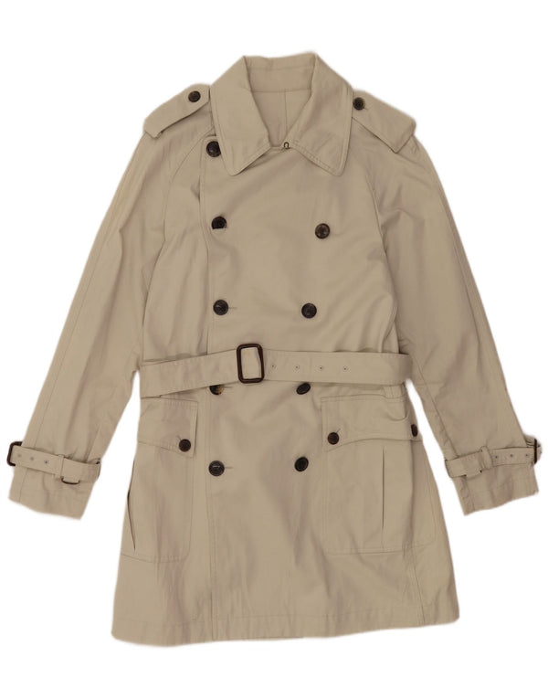 Mauro Grifoni Gabardina para hombre IT 48 Algodón blanco roto medio