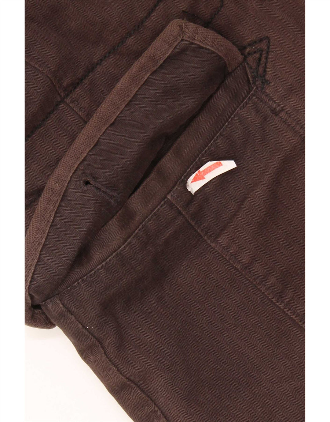 Levi's Chaqueta cortavientos para mujer UK 10 Small Brown Herringbone