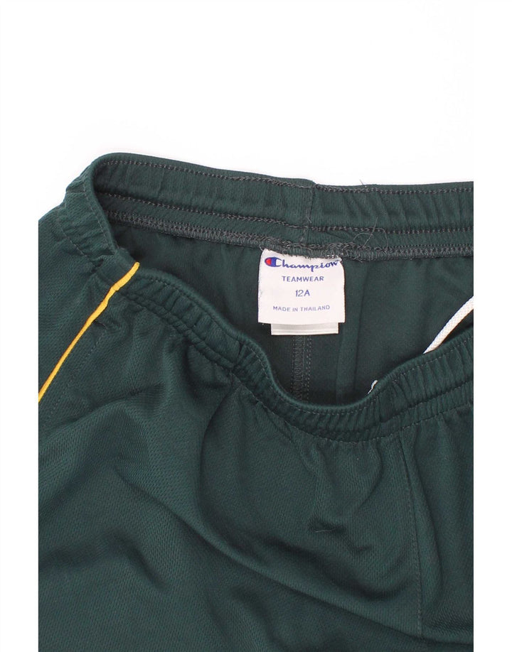 Champion Shorts deportivos para niño 11-12 años Verde Poliéster