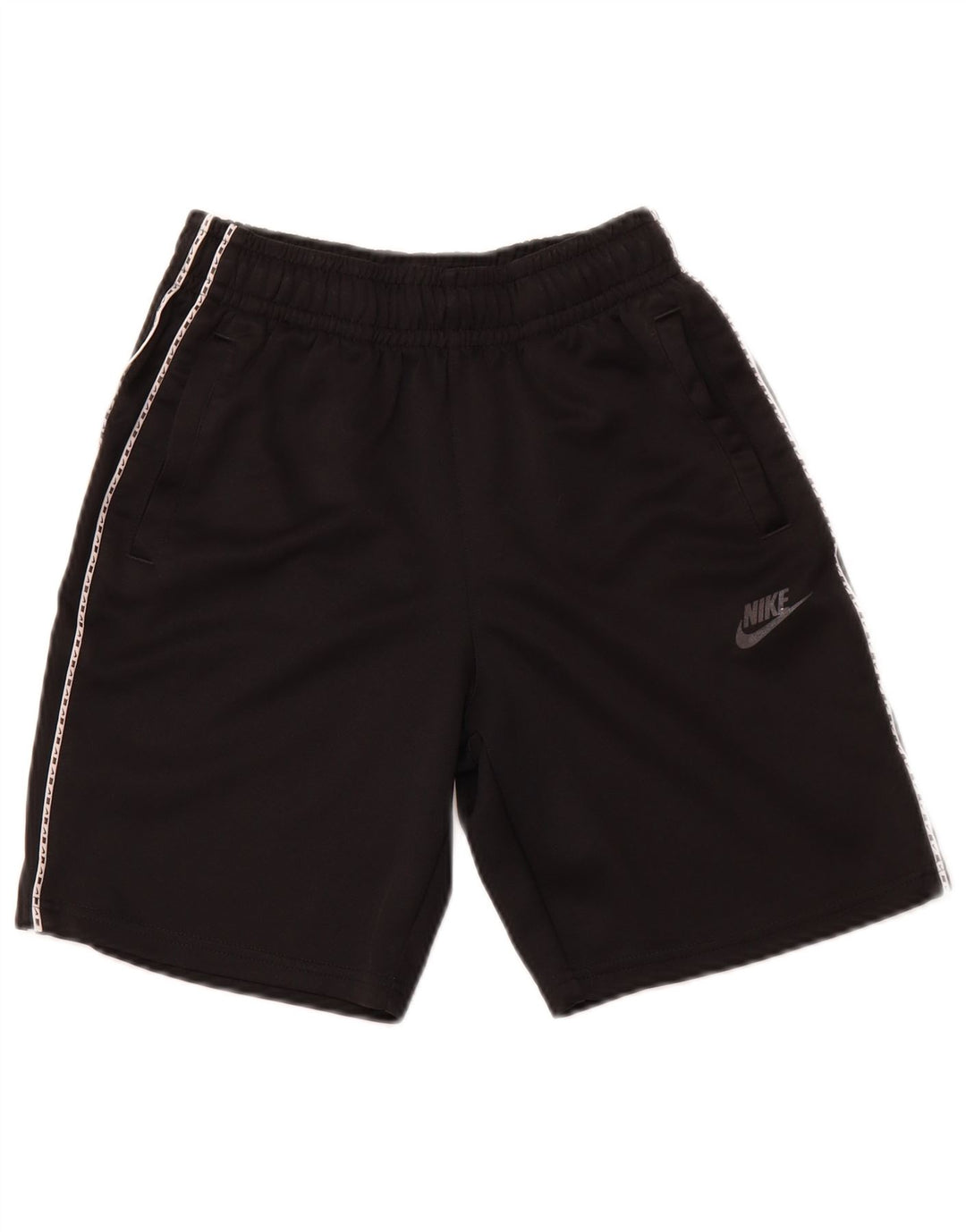 NIKE Pantalones cortos deportivos con gráficos para niños 12-13 años Grande Poliéster negro
