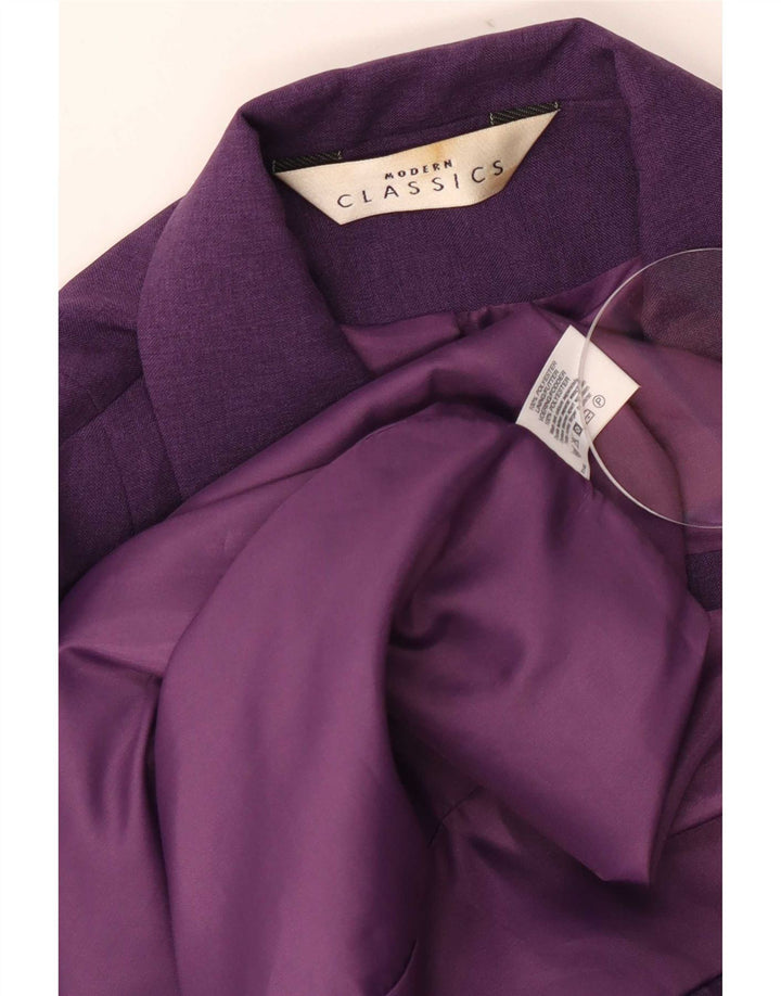 Abrigo para mujer Modern Classics UK 42 Poliéster morado medio