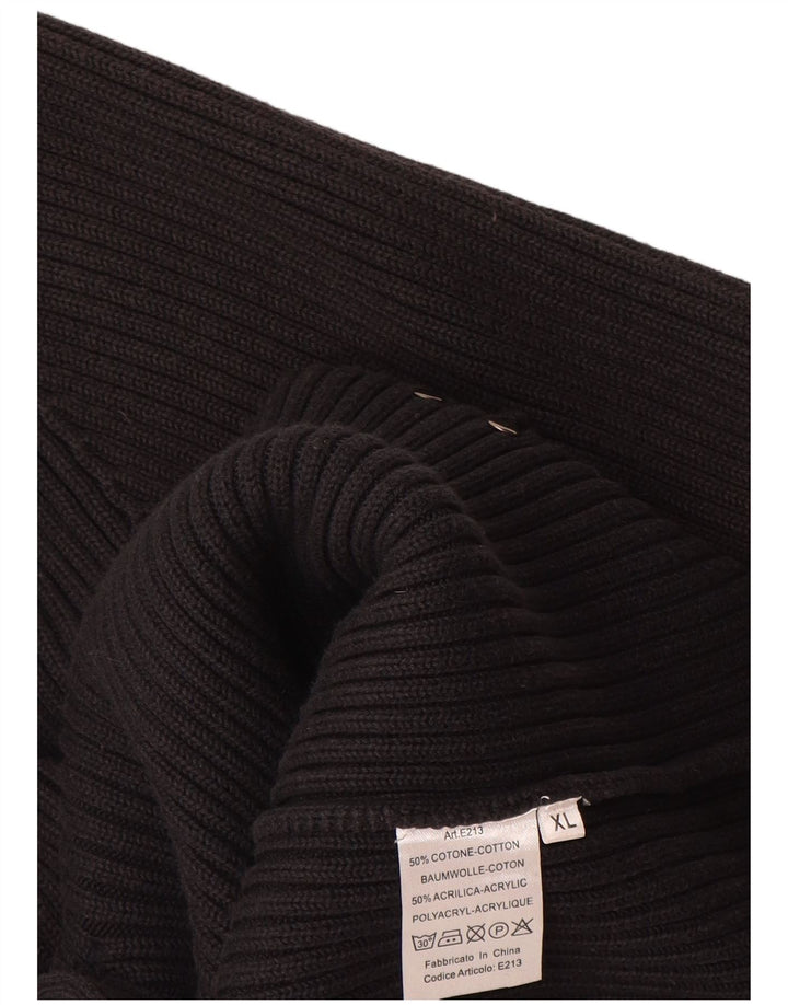 ELLESSE Cárdigan para Hombre XL Algodón Negro