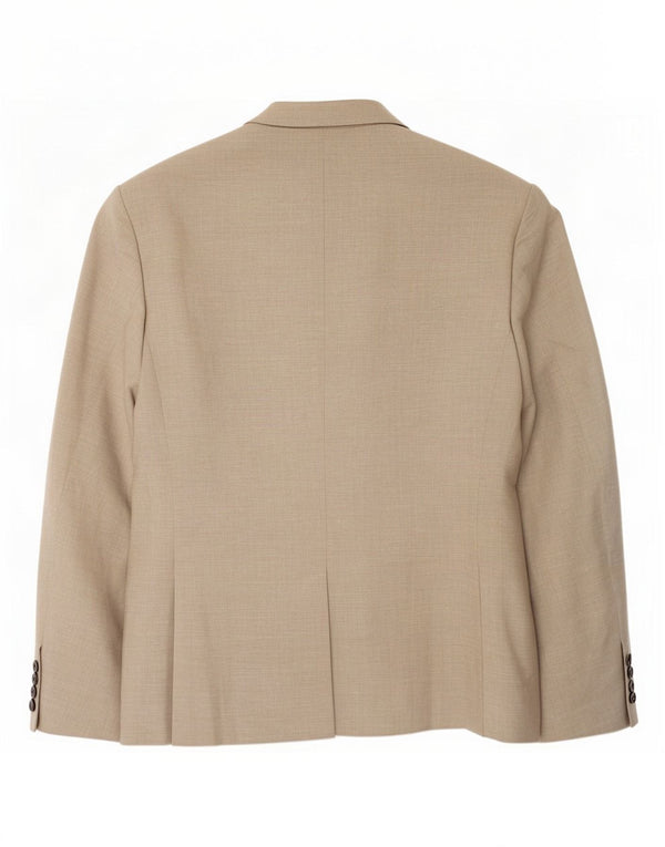 Marks & Spencer Chaqueta tipo blazer de 2 botones para hombre UK 48 2XL Beige Linen