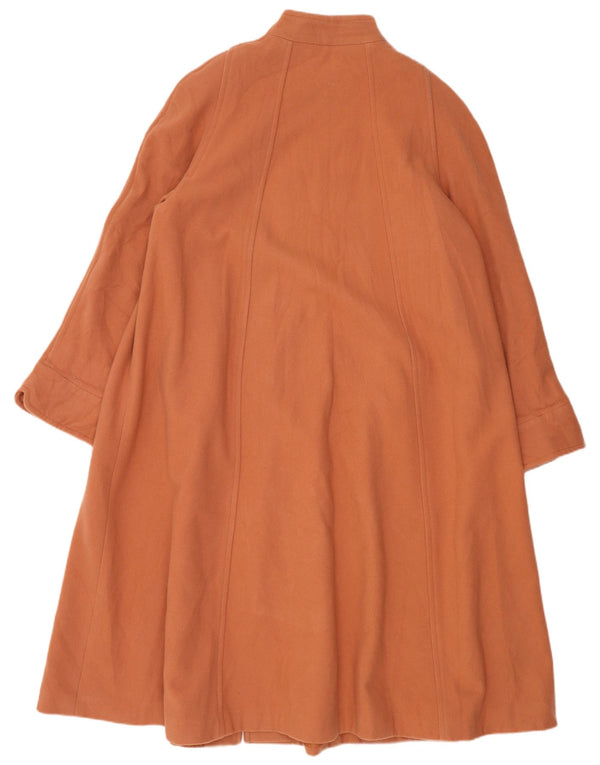 VINTAGE Abrigo extragrande para mujer EU 44 XL Naranja Nueva Lana