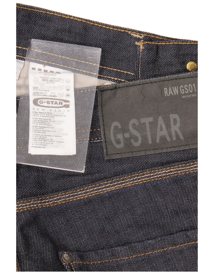 Vaqueros rectos para hombre G-STAR W30 L30 Algodón azul marino