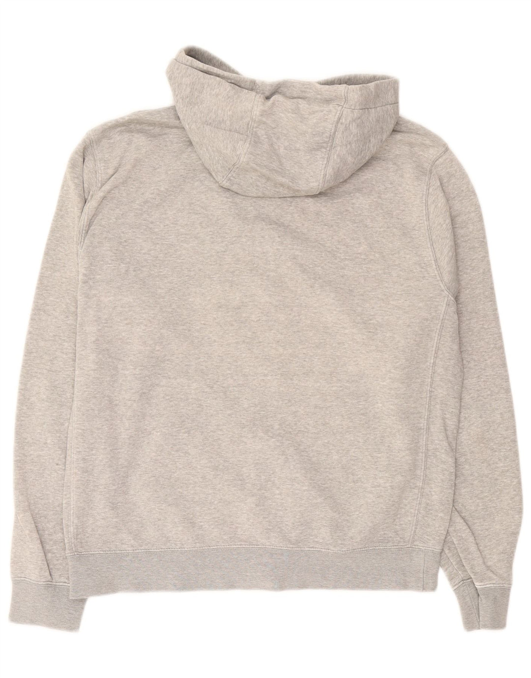 Nike - Sudadera con capucha y cremallera para hombre, algodón moteado en gris medio