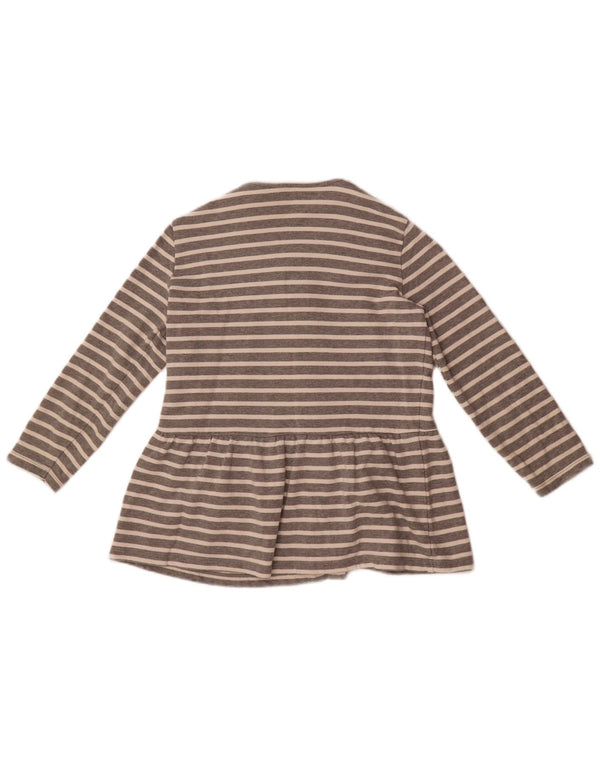 Blusa camisera para mujer Sun68 UK 10 Small Gris Rayas Algodón