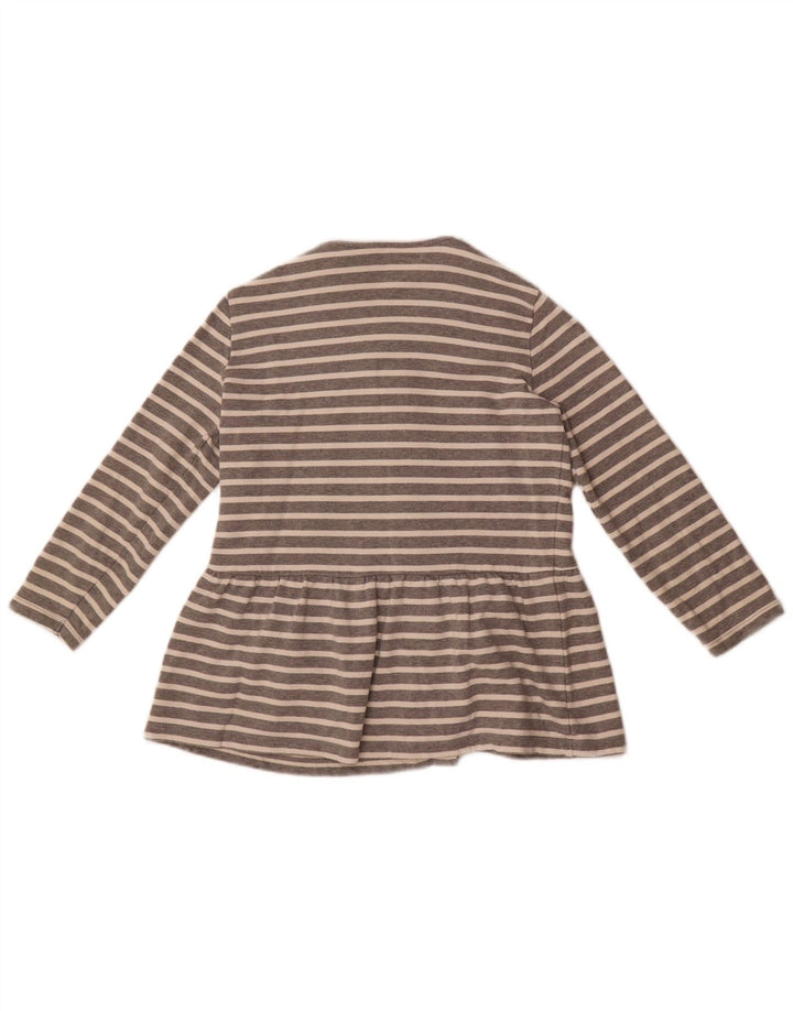 Blusa camisera para mujer Sun68 UK 10 Small Gris Rayas Algodón