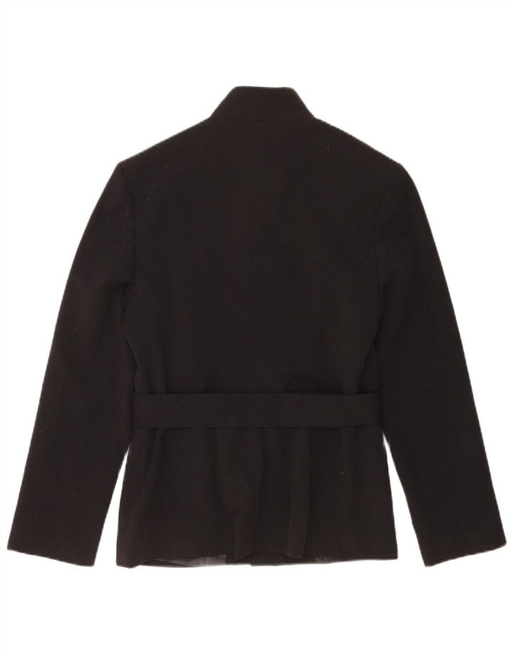 Chaqueta Blazer Vintage para Mujer IT 42 Poliéster Negro Medio