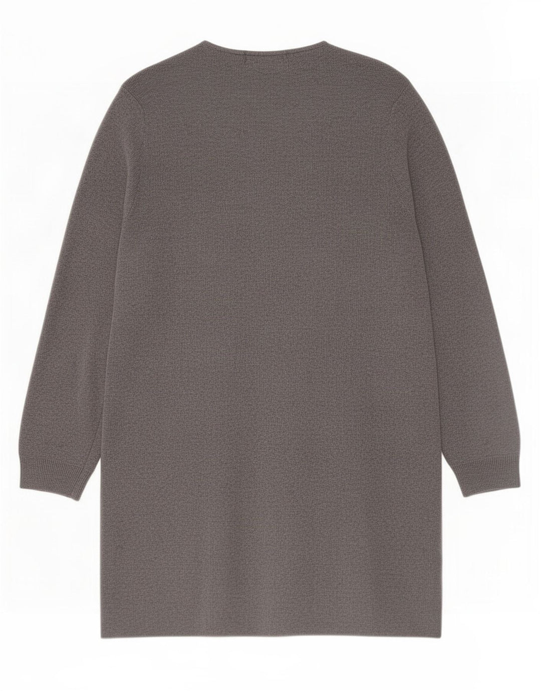 Marks & Spencer Suéter tipo cárdigan abierto largo para mujer UK 40 Gris medio