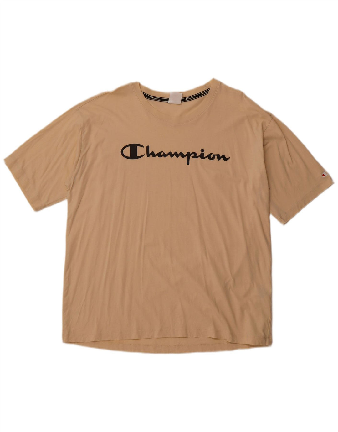 CHAMPION Camiseta gráfica para mujer Top UK 20 2XL Algodón beige