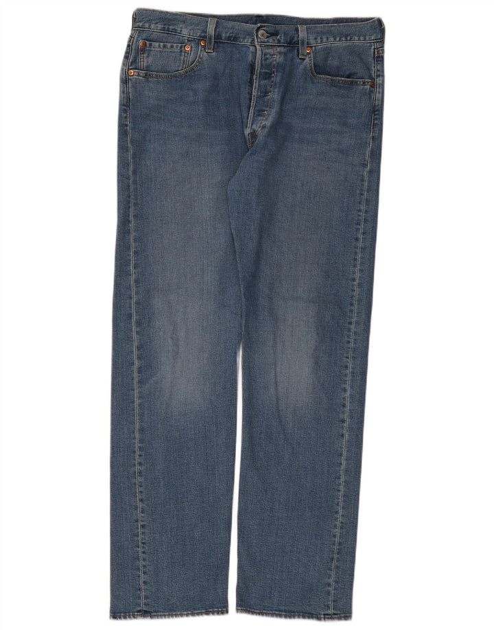 Levi's Hombre 501 Vaqueros Rectos W33 L32 Algodón Azul