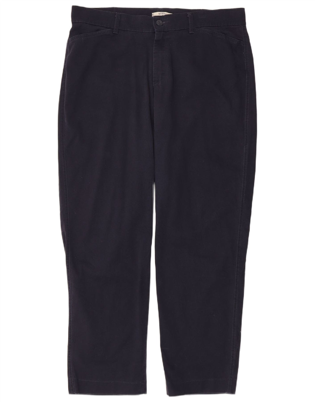 LEE Pantalones casuales rectos para mujer US 18 2XL W40 L31 Azul marino Algodón