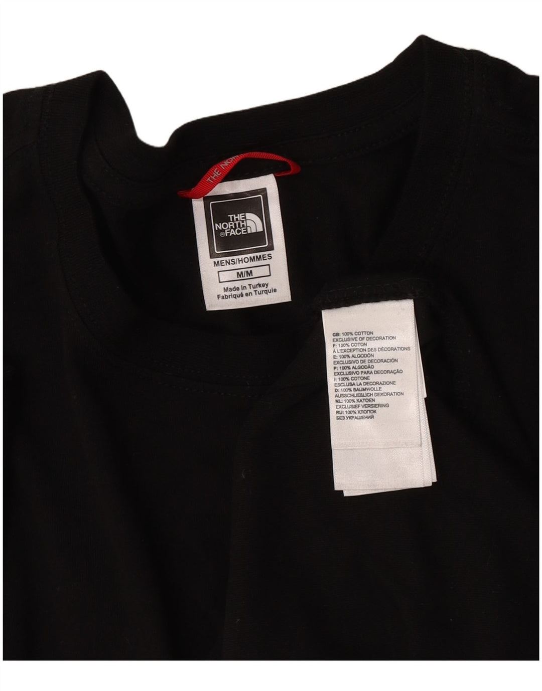 The North Face Camiseta gráfica para hombre Top Medium Black Cotton