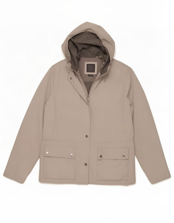 Geox Chaqueta utilitaria con capucha Respira para mujer UK 40 XL Poliéster gris