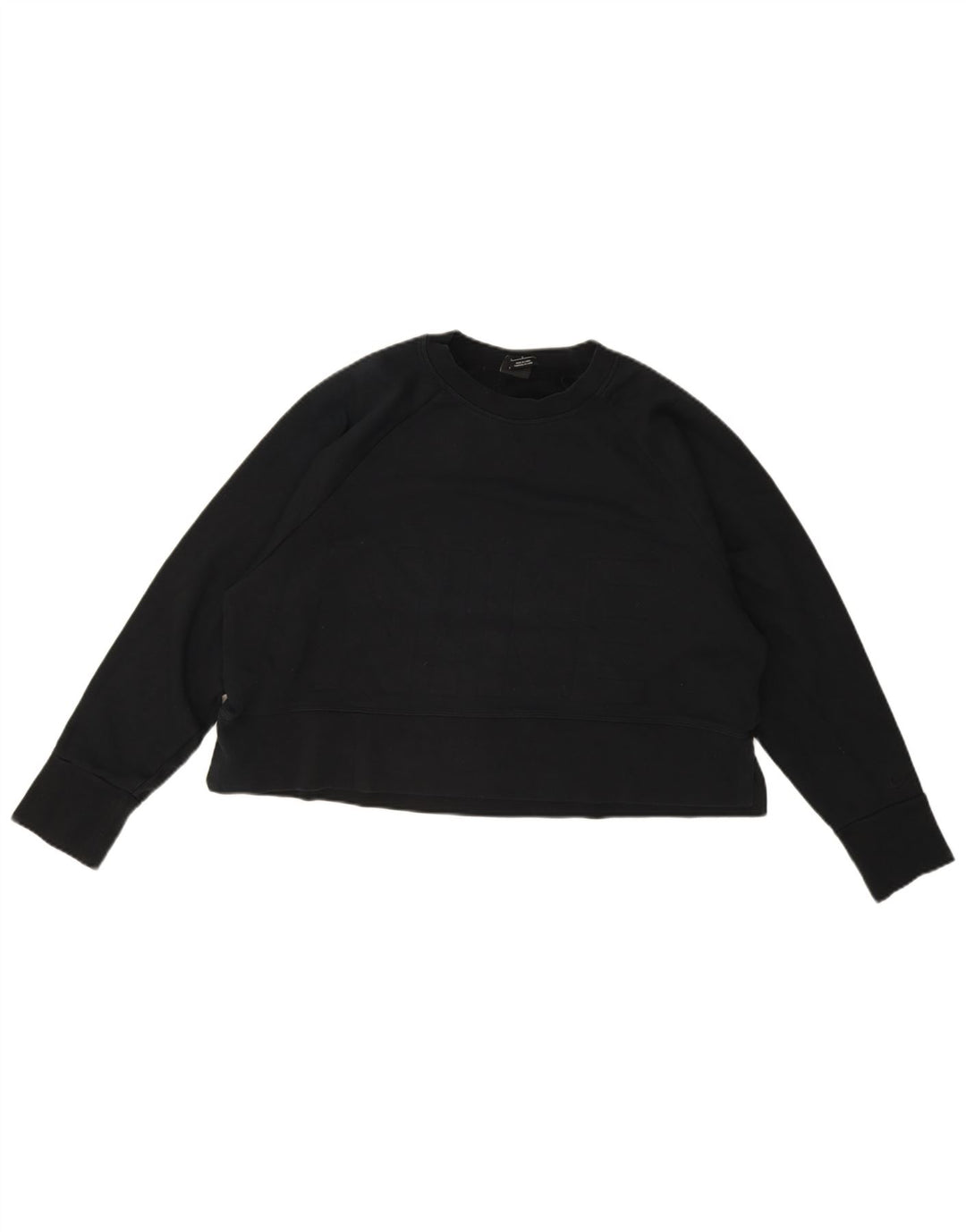 Nike Dri Fit Crop Sudadera extragrande para mujer, talla 40, color negro