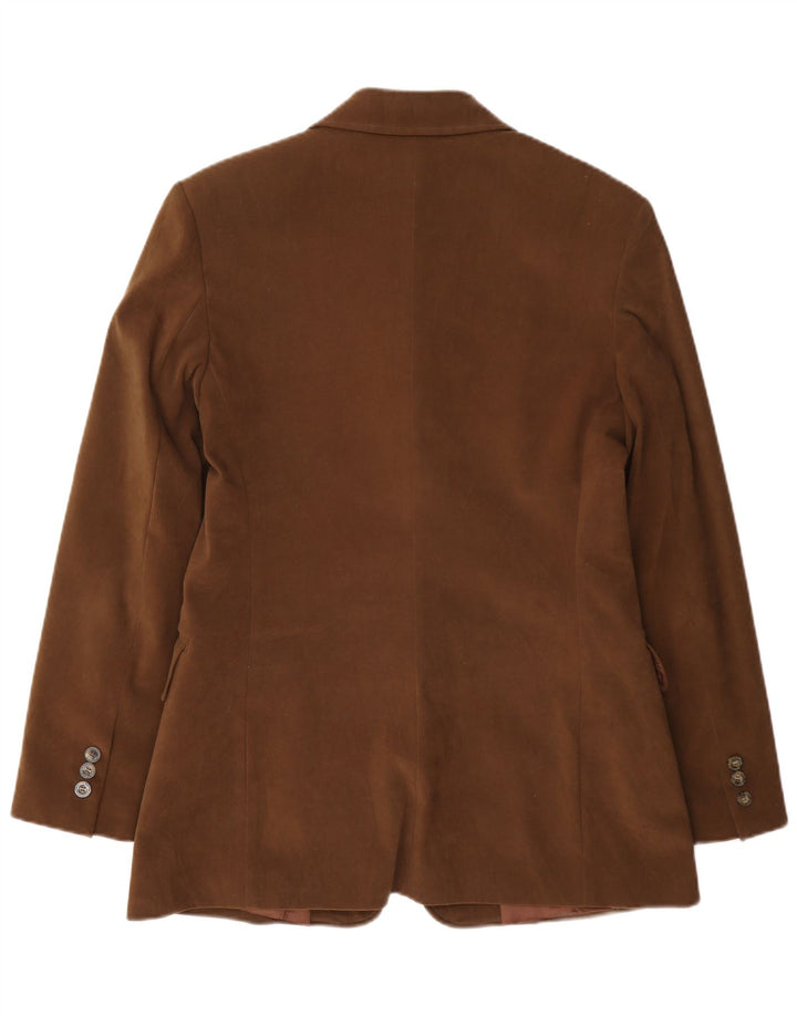 Mariella Burani Chaqueta tipo blazer de 3 botones para mujer EU 40 Marrón medio