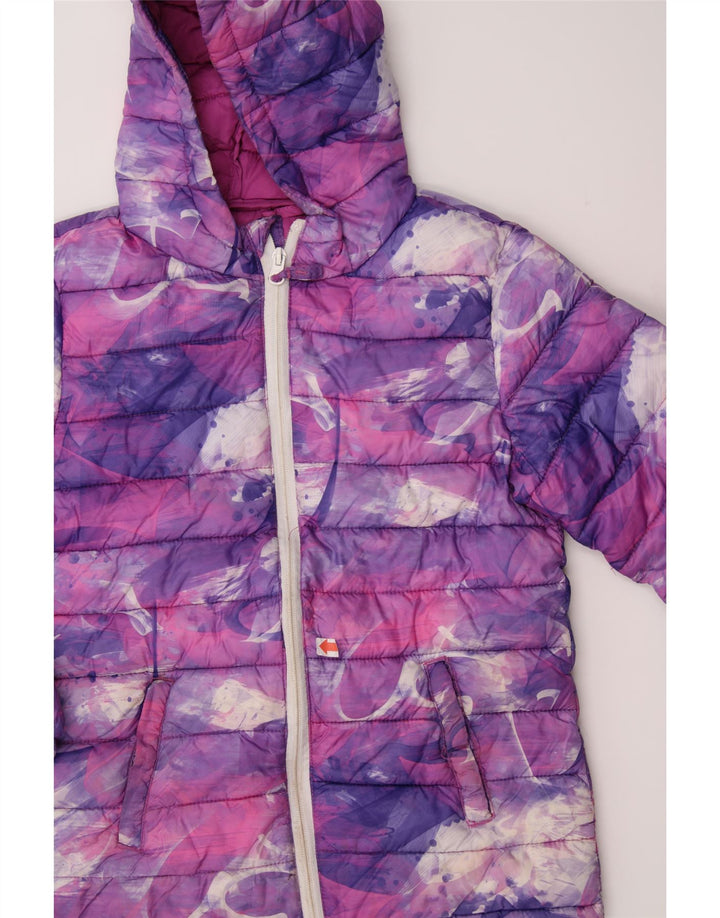 MOUNTAIN WAREHOUSE Girls Padded Jacket 9-10 Years Multicoloured Tie Dye Vintage Mountain Warehouse and Second-Hand Mountain Warehouse from Messina Hembry 