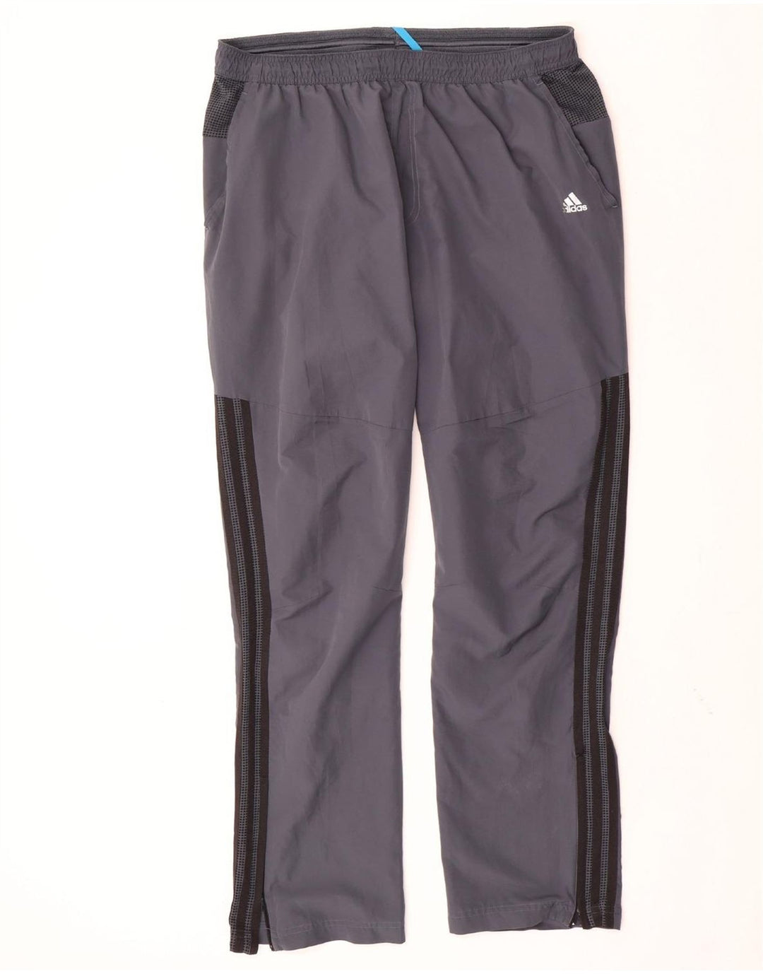ADIDAS Hombre Climacool Chándal Pantalones XL Gris Colorblock Poliéster