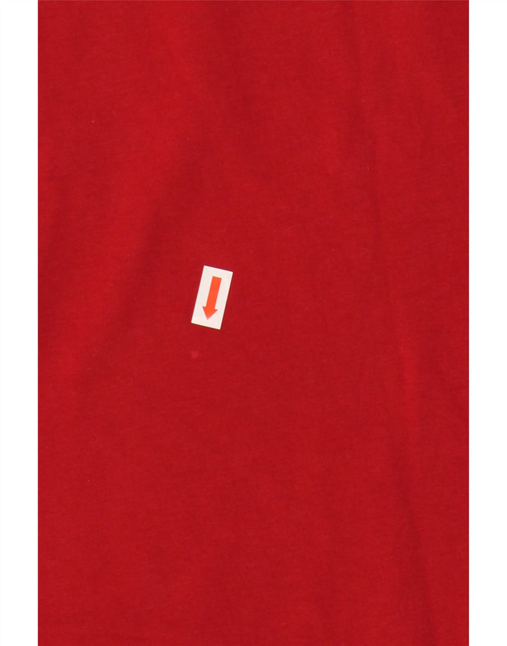 ADIDAS Camiseta gráfica para hombre Top Algodón rojo medio