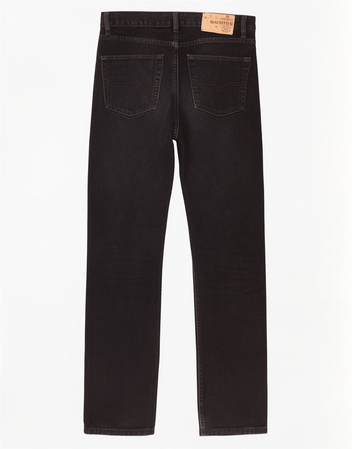 Diesel Hombre Zathan Vaqueros Rectos W29 L32 Algodón Negro