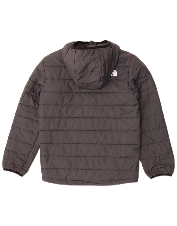 The North Face Chaqueta acolchada con capucha para niños 11-12 años Grande Gris Poliéster
