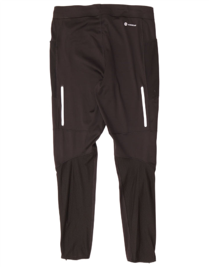 Adidas - Pantalón de chándal ajustado para hombre, talla grande, poliéster negro