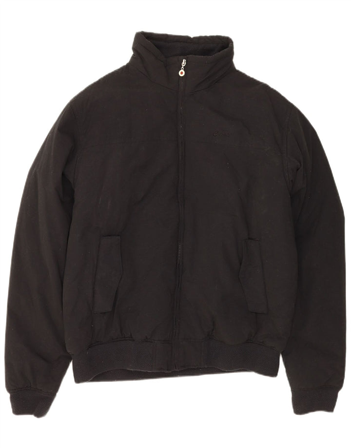 ASICS Chaqueta cortavientos para hombre Reino Unido 40 Grande Algodón negro